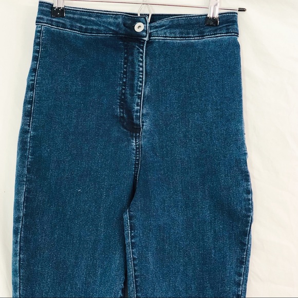 Asos High Waisted Denim Skinny Jeggings Small - Picture 3 of 6